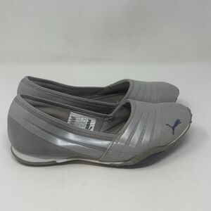 Puma Asha Alt 2 Flats Womens 8 Gray Mesh Casual Slip On Comfort Casual Shoes
